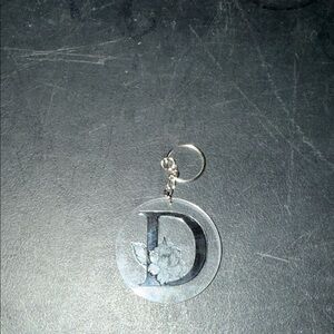 Letter D Keychain